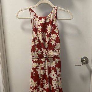 SHOWPO RED FLORAL ROMPER